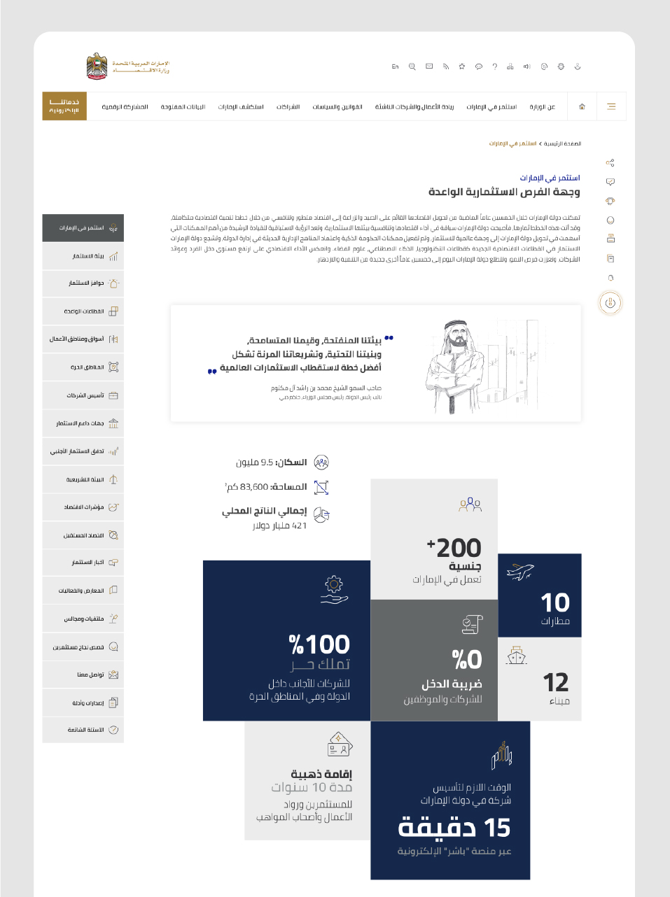 Ministry of Economy – Grow in UAE Microsite